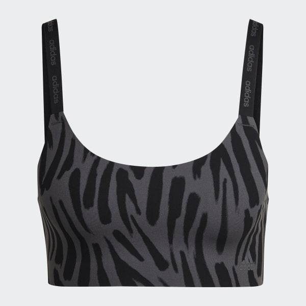 Black Active Micro-Flex Scoop Lounge Bra HPO55