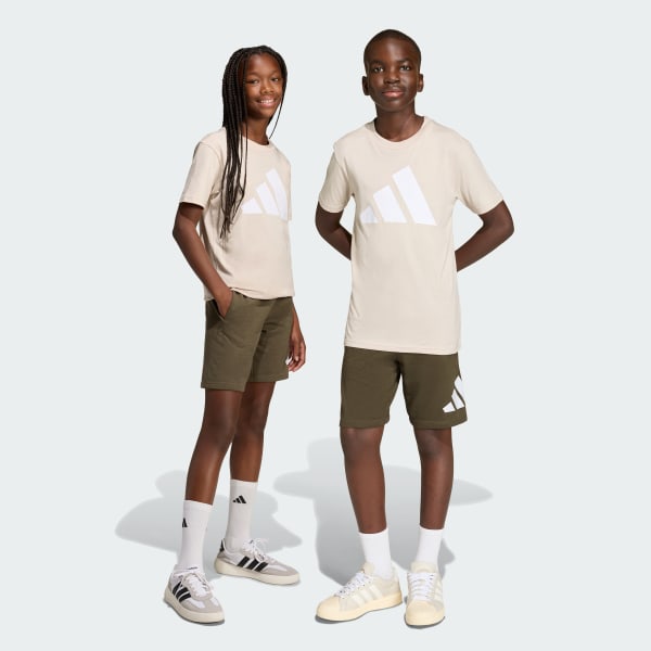 ベージュ エッセンシャルズ Tシャツ セットアップ キッズ