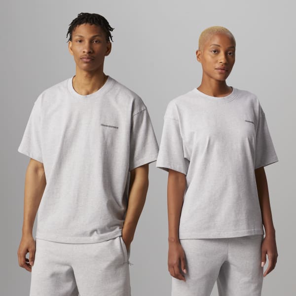 สีเทา เสื้อยืด Pharrell Williams Basics SV454