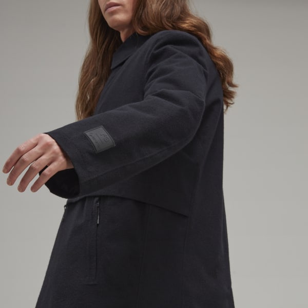 zwart Y-3 Classic Melton GORE-TEX Coat O6698