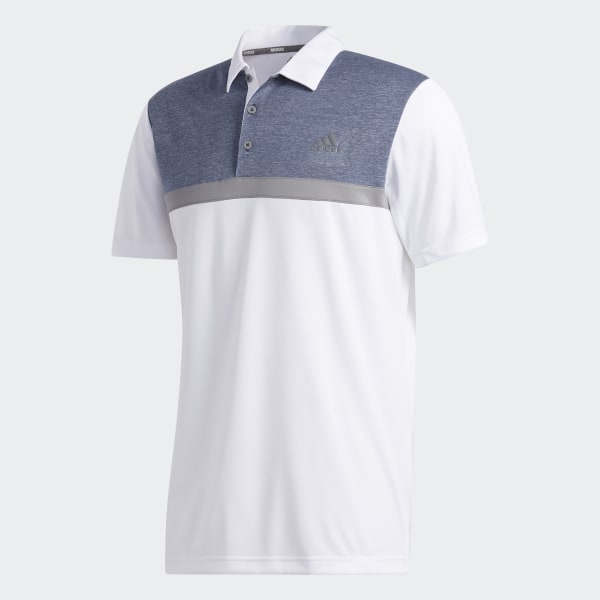 Adidas men's advantage wide colorblock golf polo store
