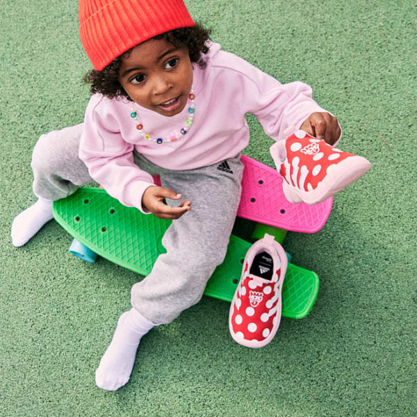 Red adidas slip on shoes hot sale