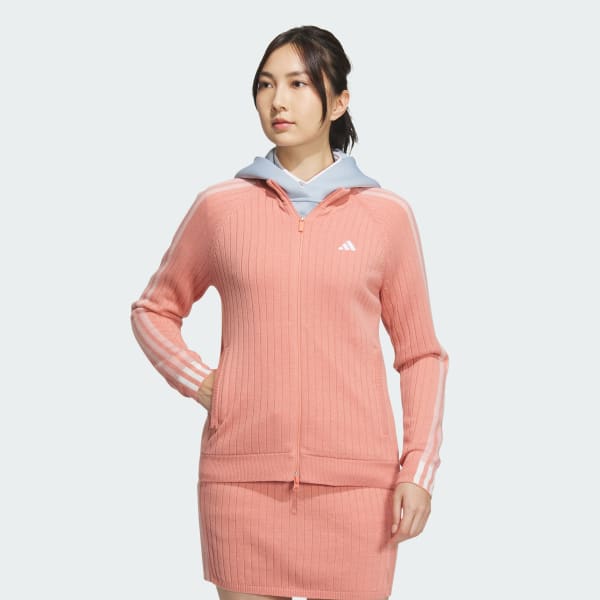 WIND.RDY 3 Stripes Full Zip Long Sleeve Sweater
