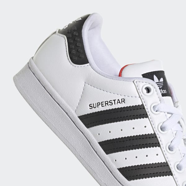 Bialy adidas x LEGO® Superstar Shoes LIW77