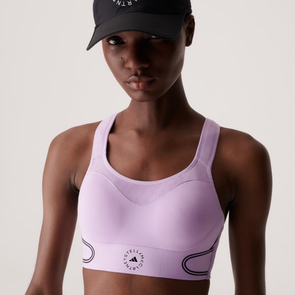 Women's Clothing - adidas by Stella McCartney TruePace High Support Sports  Bra - Purple