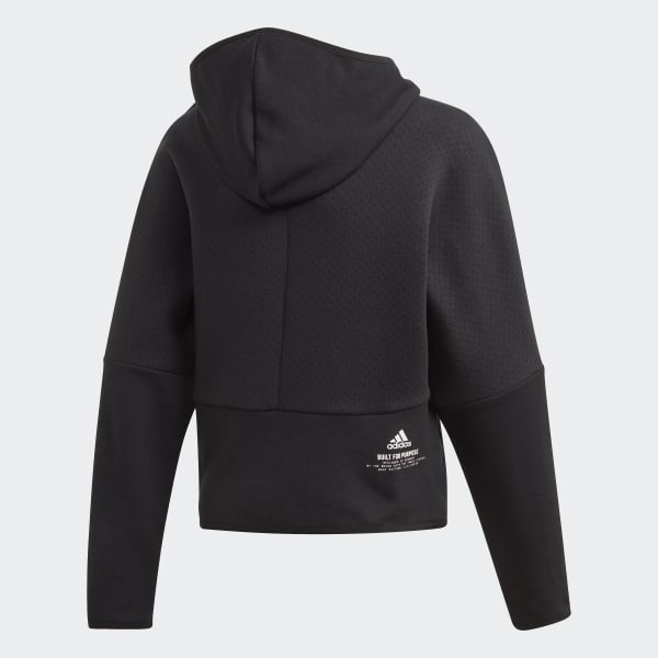 Μαύρο adidas Z.N.E. Loose Full-Zip Hoodie