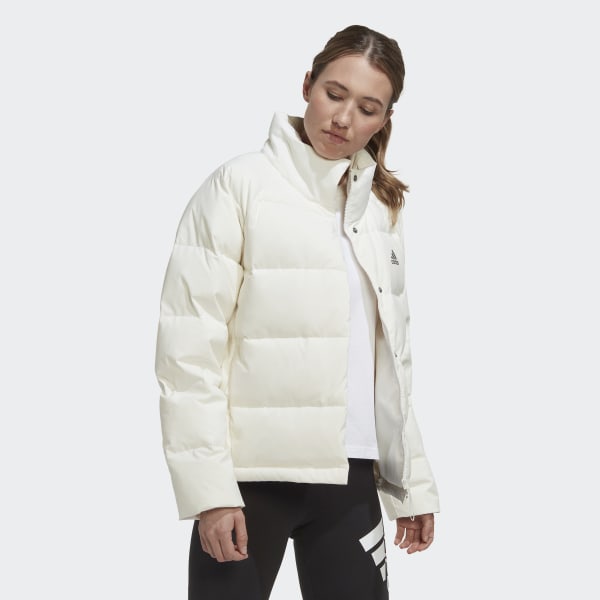 White Helionic Relaxed Down Jacket BT063
