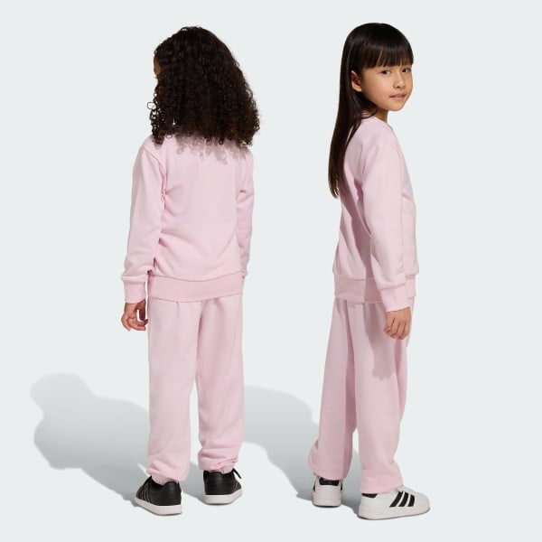 Rosa Conjunto de pantalón con puño Essentials Niños