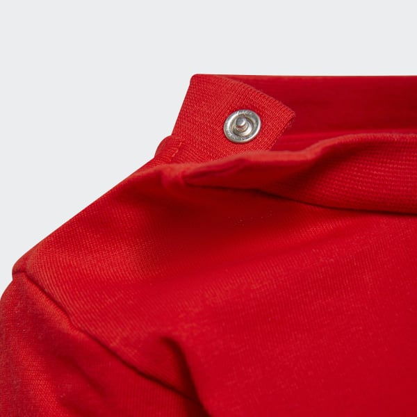 Red Trefoil Shorts Tee Set