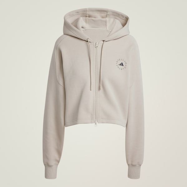 adidas by Stella McCartney Sportswear Cropped Hoodie - Beige