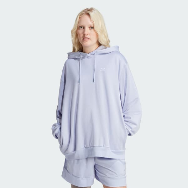 Roxo Moletom Capuz Oversize Trefoil