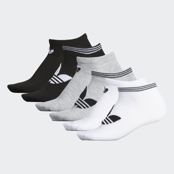 White Trefoil Superlite No-Show Socks 6 Pairs HHM37A