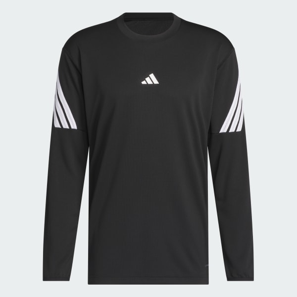 Noir T-SHIRT MANCHES LONGUES ADIDAS CRAZY LITE