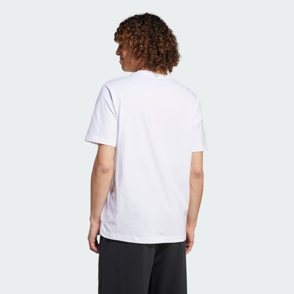 Blanco Playera Lounge Mini Embroidery Estampada