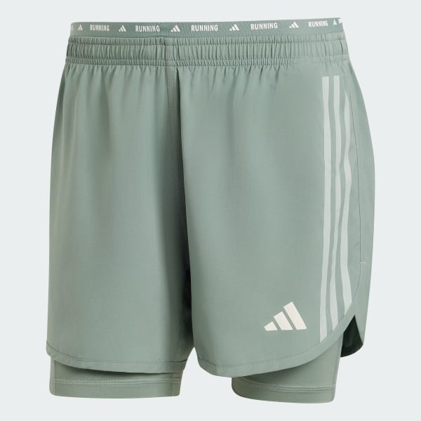 Gronn Own the Run 3 Stripes 2in1 Short
