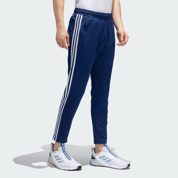 Blue TRAINING ESSENTIALS BASE 3 STRIPES PANTS