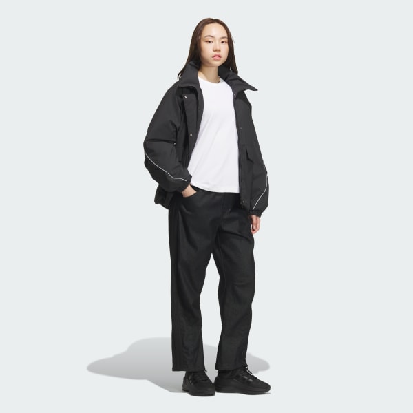 アディダス STADIUM CHROME パッド ミッド JK ジャケット - ブラック