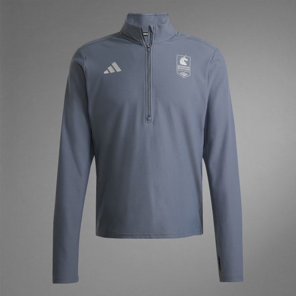 adidas Boston Marathon® 2025 Own the Run 1/4 Zip Tee - Black