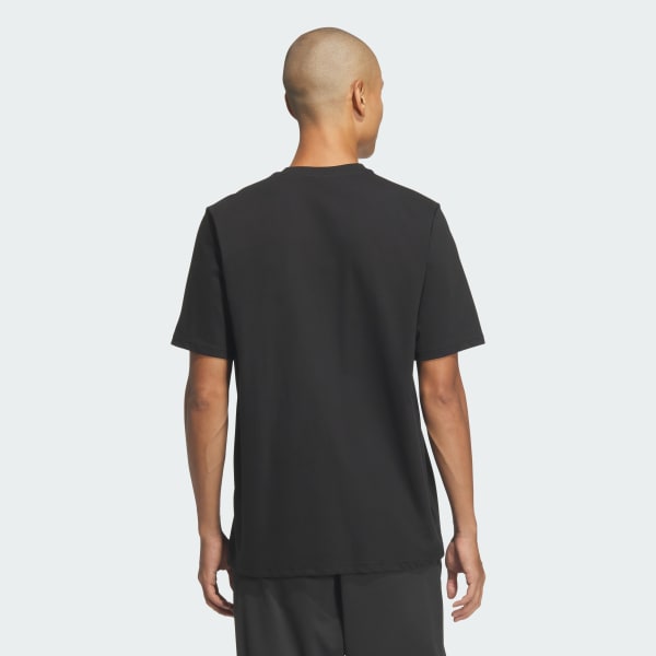 ブラック プレミアム レギュラーフィット ストレッチ コットン半袖Tシャツ