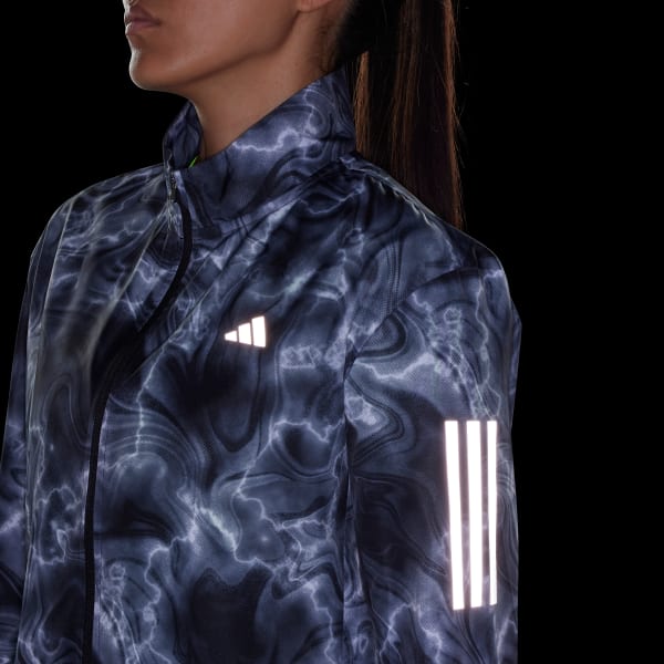 Own the Run Allover Print Running Windbreaker