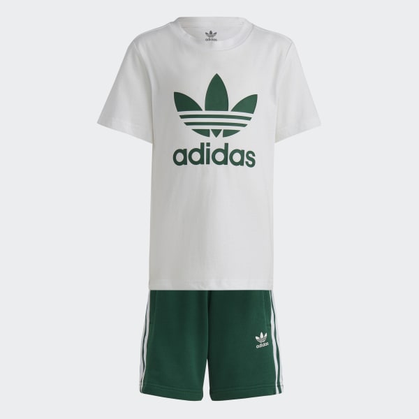 Green Adicolor Shorts and Tee Set