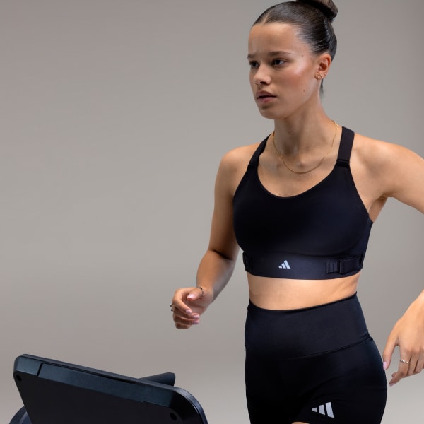 Đen Áo Bra Chạy Bộ High Support Luxe FastImpact