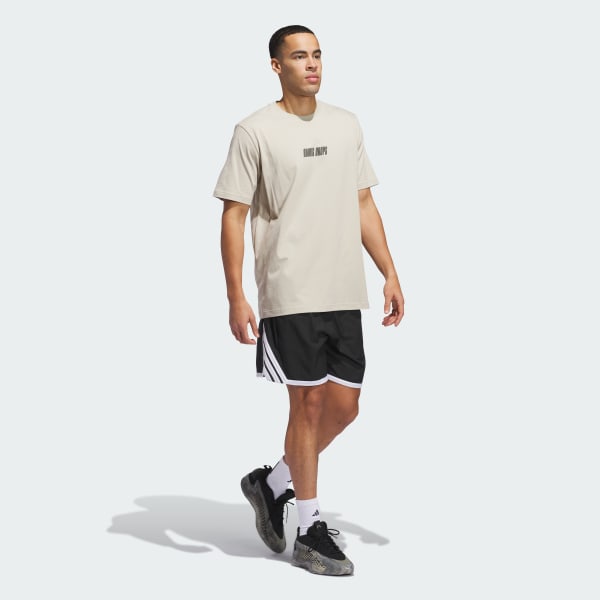 Beige Polo adidas Hoops Estampado