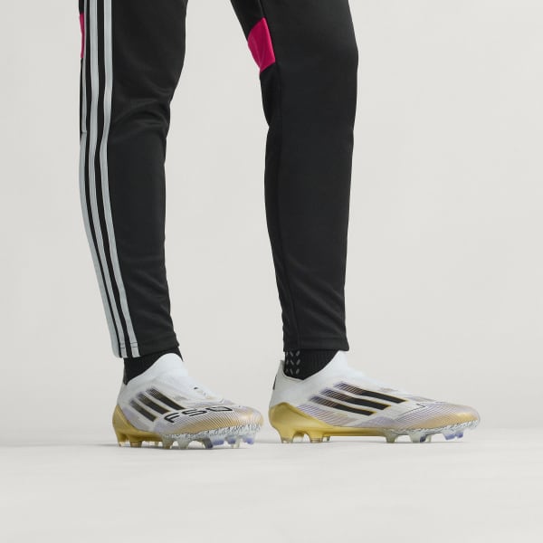 Putih Sepatu Bola F50 Elite Laceless Firm Ground