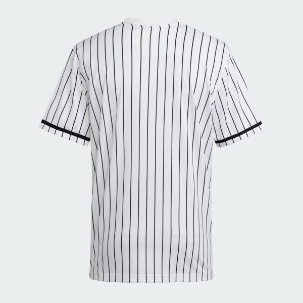 Bianco Maglia adidas Dugout Pinstripe Fan