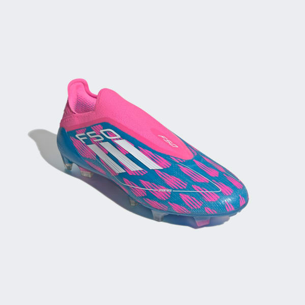 Blue F50 Elite Laceless Firm Ground Boots