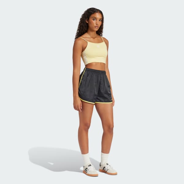 Siyah Linear Logo Sprinter Şort