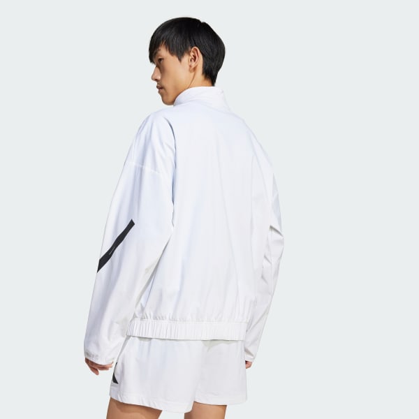 adidas Z.N.E. Woven Track Top - White | Free Shipping with