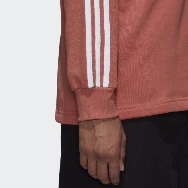 Castanho Polo de Manga Comprida 3-Stripes Adicolor KO025