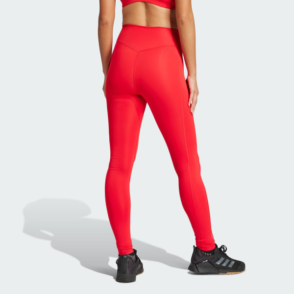 Red Optimé Full-Length Leggings
