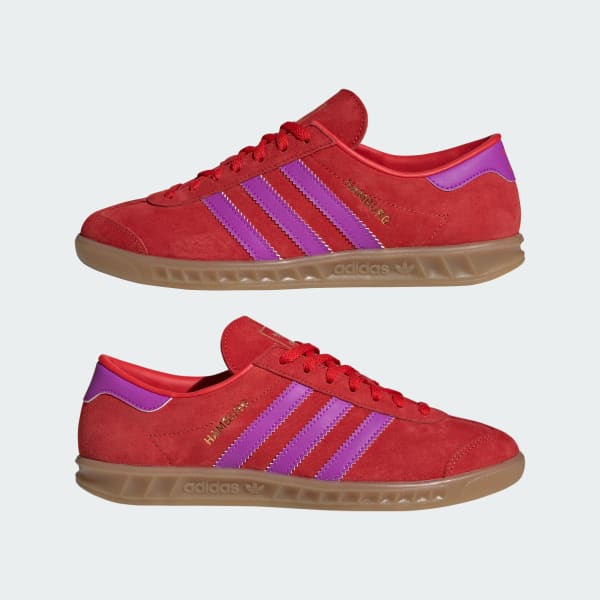 Adidas red hamburg trainers outlet