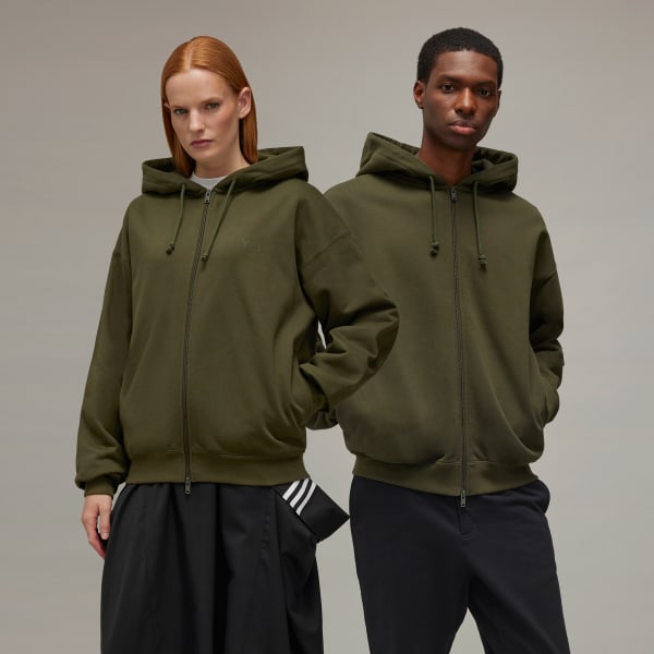 Y 3 Brushed Terry Zip Hoodie