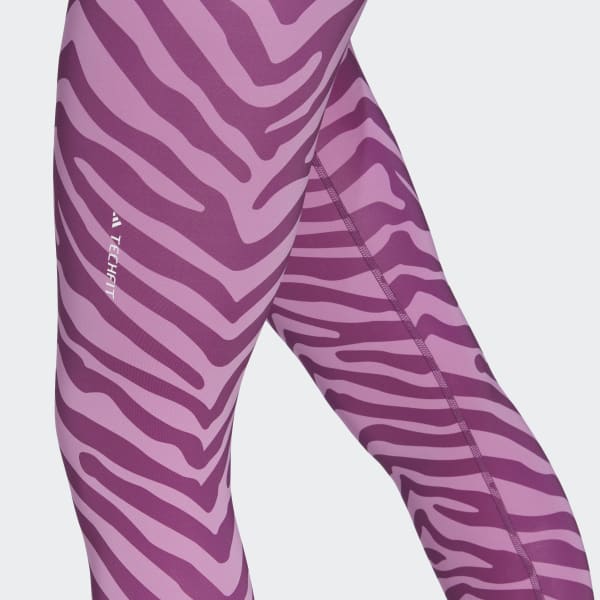 Flerfarget Hyperglam Techfit High-Waisted 7/8 Zebra Tights DKE69