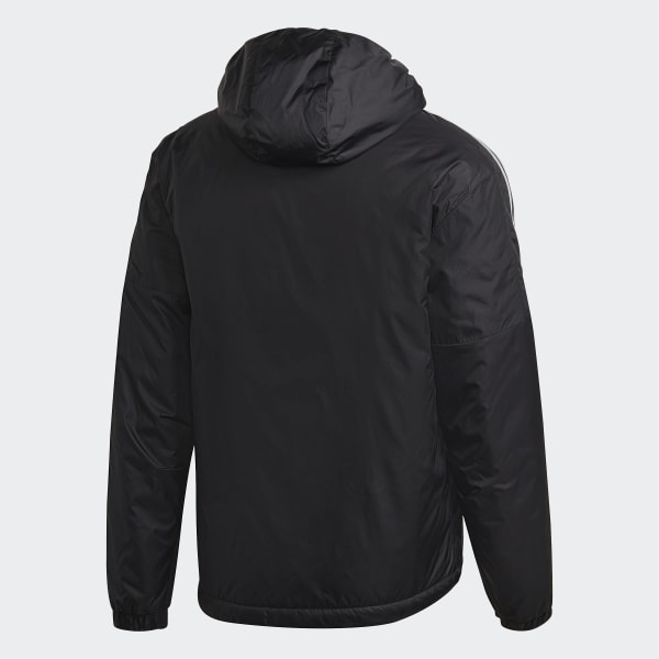 Svart Essentials Insulated Hooded Jakke