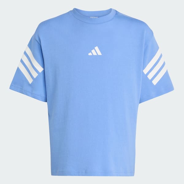 Azul Remera Future Icons 3 Tiras Niños