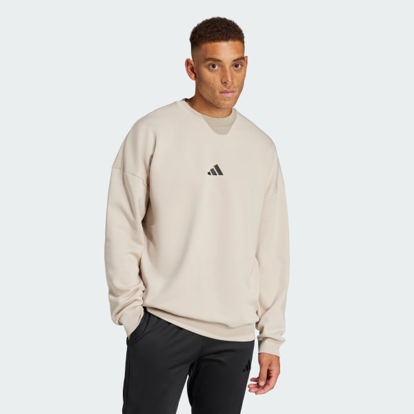 Beige adidas x Fortnite Future Icons Three Bar Logo Crew sweatshirt