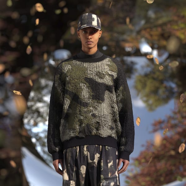 Çok-renkli Y-3 Camo Knit Crew Sweatshirt WH720