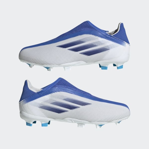 Blanco Zapatos de Fútbol X Speedflow.3 Sin Cordones Terreno Firme LSC26