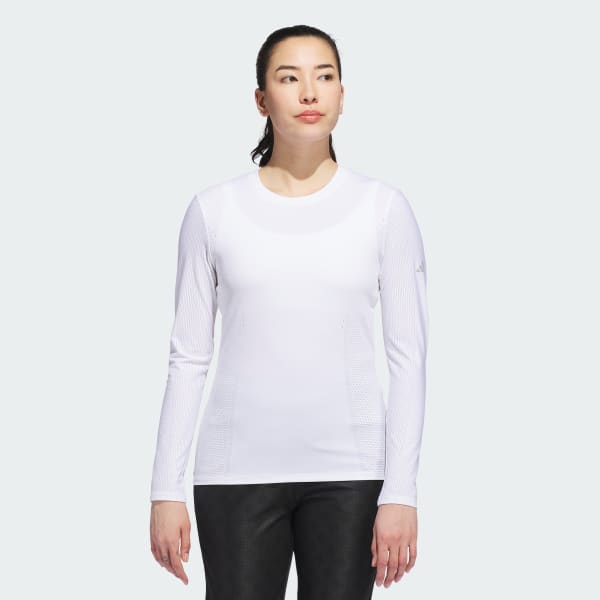 White Ultimate365 Tour Engineered Long Sleeve Slim Top