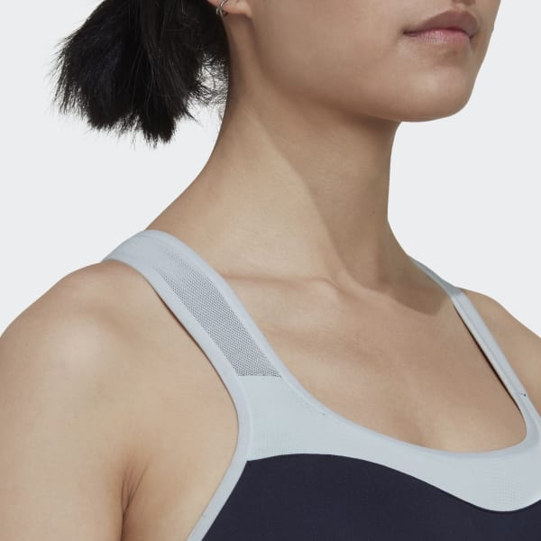 Blauw adidas TLRD Impact Training High-Support Beha NQ206