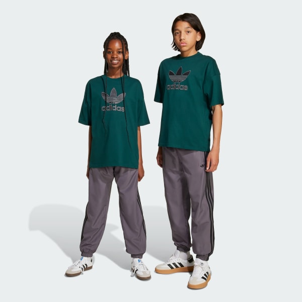 Grey Woven Track Pants Kids