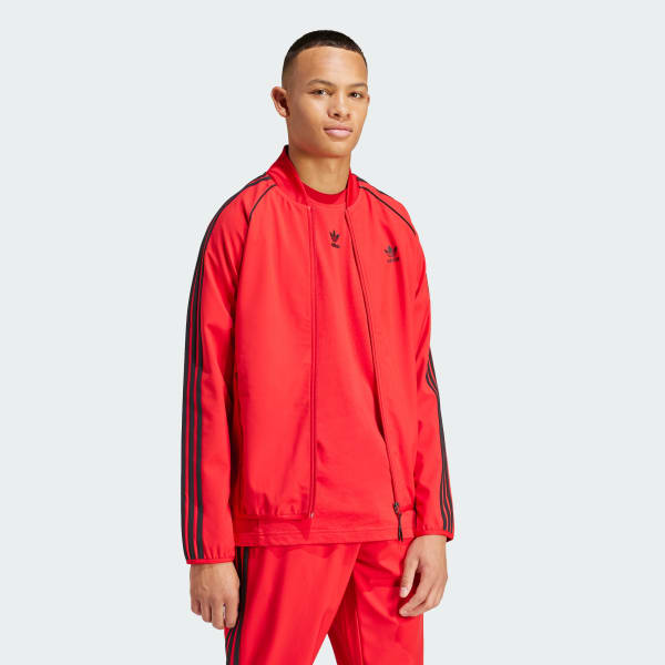 adidas SST Bonded Track Top - Red | Free Shipping with adiClub | adidas US