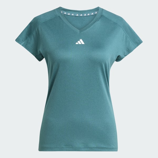 Verde T-shirt AEROREADY Train Essentials Minimal Branding V-Neck