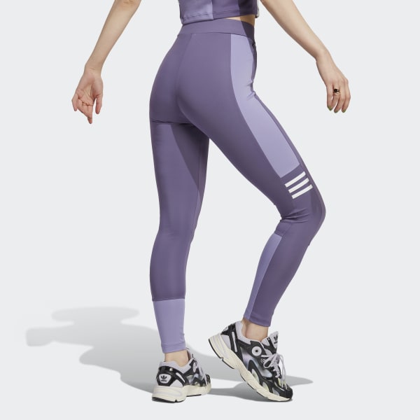 adidas Adicolor Leggings - Purple | Women's Lifestyle | adidas US