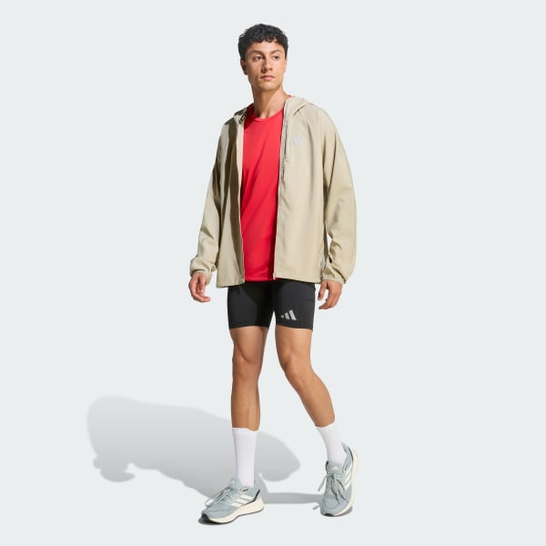 Negro Mallas Cortas de Running Adi365 Essentials