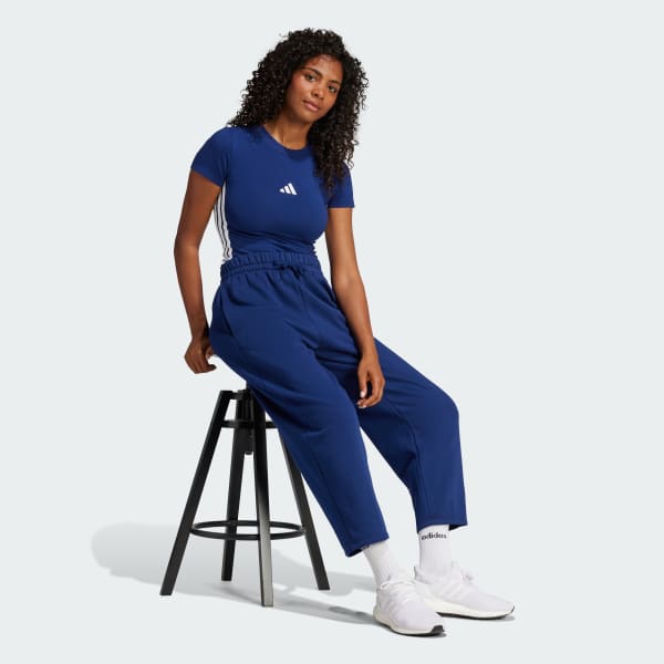 Blue Essentials Contemporary Logo Fleece Barrel Pants